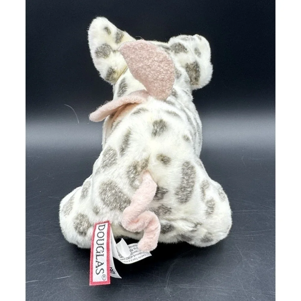 Handmade Pig Baby Blanket Lot w Douglas Pig Plush Pink Teal Rag Quilt